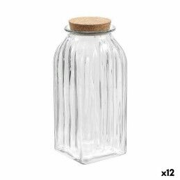 Borgonovo|Bote Borgonovo Hermético 3,1 L Bambu 13 x 13 x 24 cm (6 Unidades)