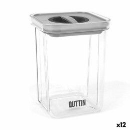 MasterChef|Lancheira Hermética MasterChef Cinzento Transparente Quadrado 1,1 L (6 Unidades)