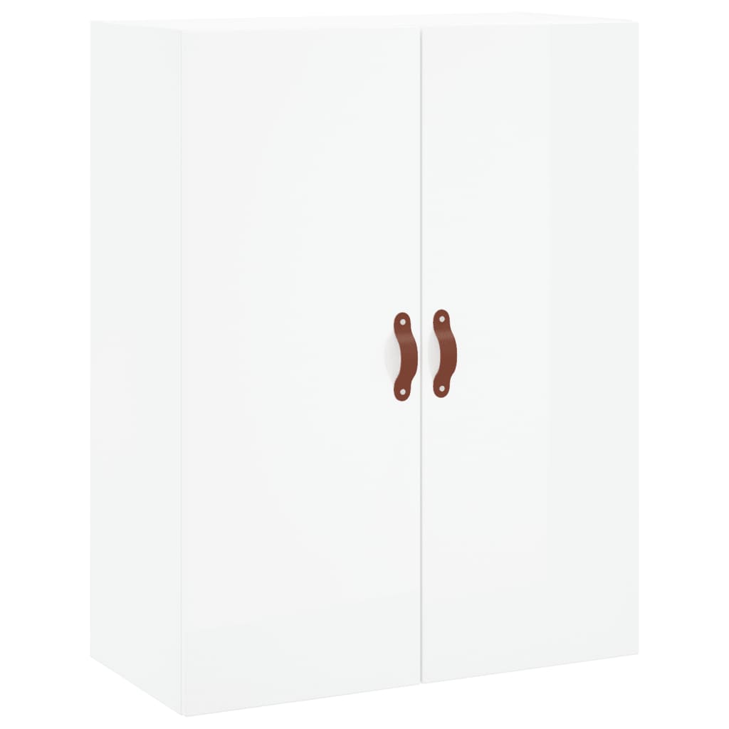 vidaXL Armários de parede 2 pcs 69,5x34x90 cm branco brilhante