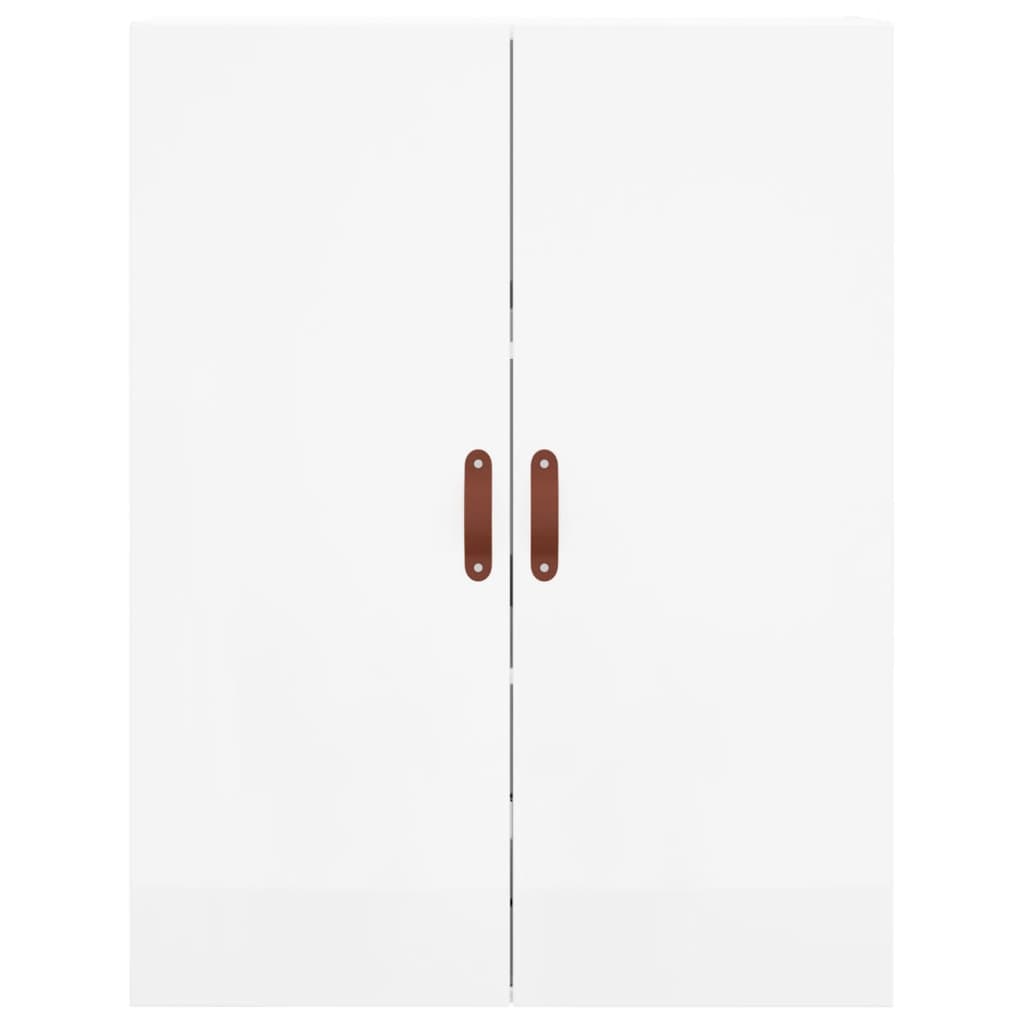 vidaXL Armários de parede 2 pcs 69,5x34x90 cm branco brilhante