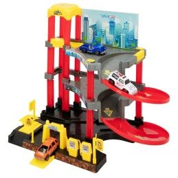 Speed & Go|Garagem Parking com Veículos Speed & Go 37 x 29 x 25 cm (4 Unidades)