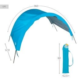 Aktive|Toldo Aktive Azul Praia Poliéster 360 x 120 x 150 cm