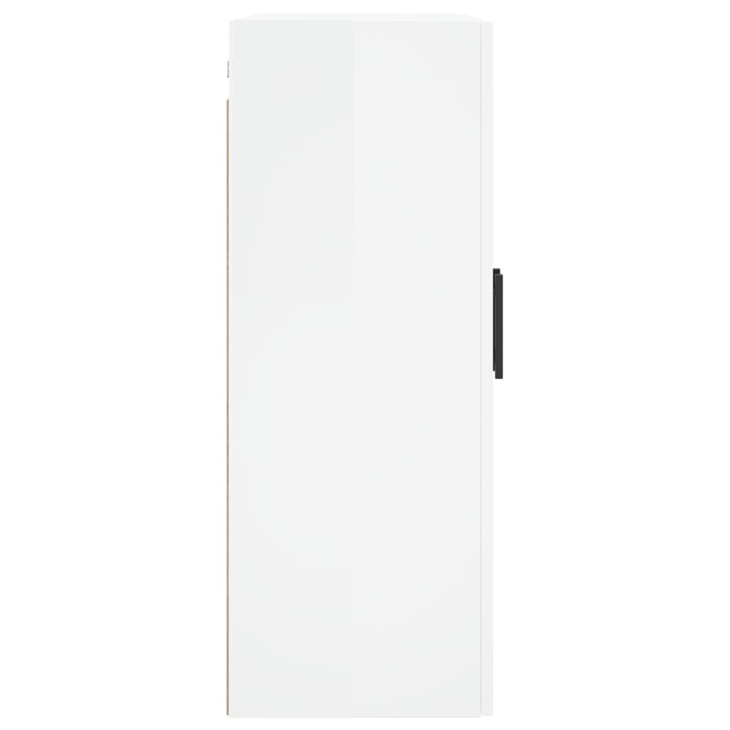 vidaXL Armários de parede 2 pcs 69,5x34x90 cm branco brilhante