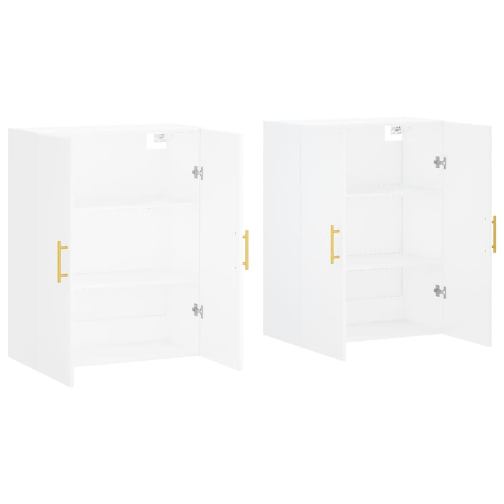 vidaXL Armários de parede 2 pcs 69,5x34x90 cm branco