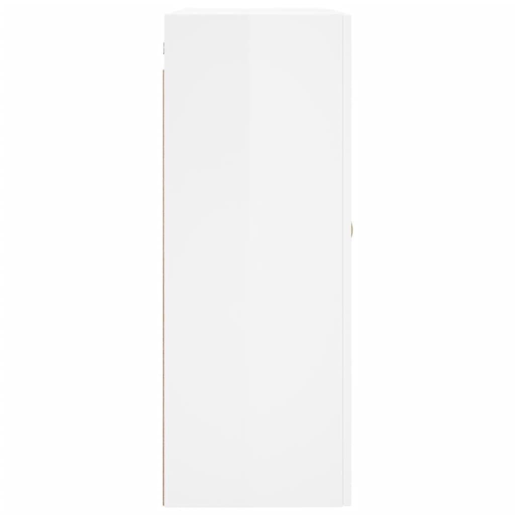 vidaXL Armários de parede 2 pcs 69,5x34x90 cm branco brilhante