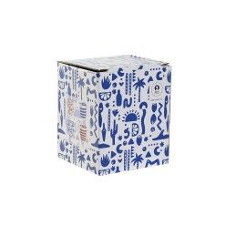 Home ESPRIT|Chávena com Filtro para Infusões Home ESPRIT Azul Vermelho Aço inoxidável Porcelana 380 ml (4 Unidades)