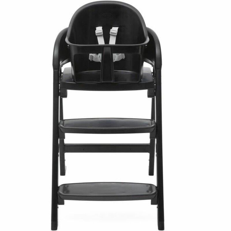 Chicco|Cadeira Alta Chicco Crescendo Lite cairo coal Preto Aço inoxidável