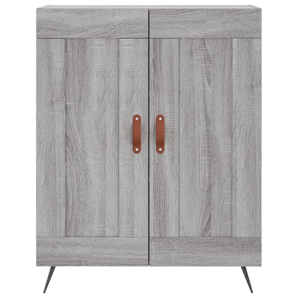 vidaXL Armário alto 69,5x34x180 cm derivados de madeira sonoma cinza