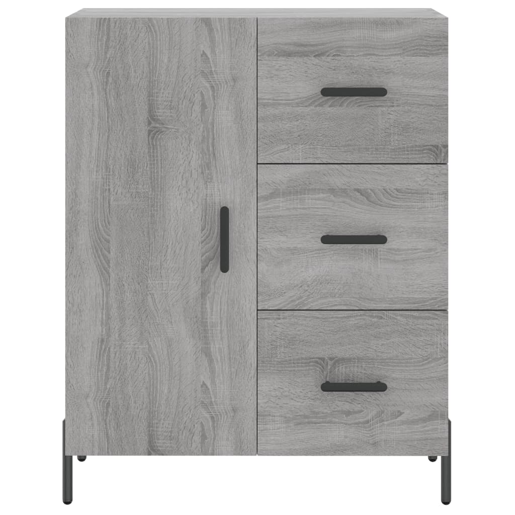 vidaXL Armário alto 69,5x34x180 cm derivados de madeira sonoma cinza