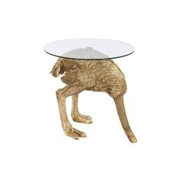 DKD Home Decor|Mesa de apoio DKD Home Decor Pele Ferro Lacado (40 x 40 x 56 cm)