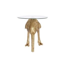 Home ESPRIT|Mesa de Apoio Pequena Home ESPRIT Dourado Resina Cristal 60 x 60 x 62 cm