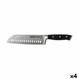 Quttin|Conjunto de Facas Quttin Nero Preto Prateado 3 Peças (12 Unidades)