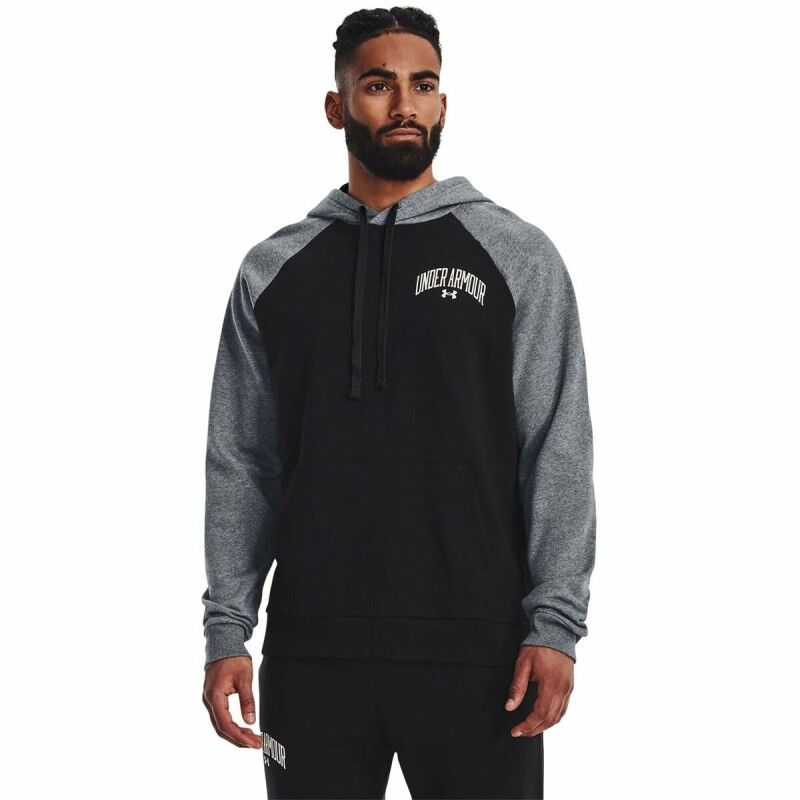 Under Armour|Polar com Capuz Homem Under Armour Wordmark Colorblock Preto Under Armour|Polar com Capuz Homem Under Armour Wordmark Colorblock Preto