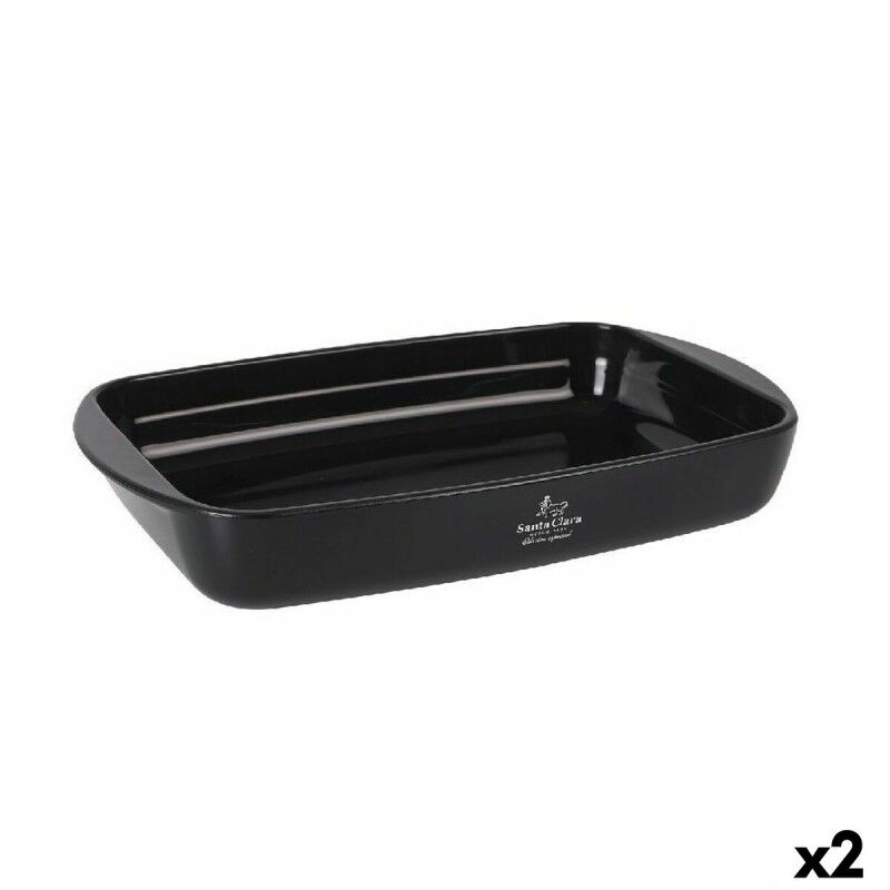 Santa Clara|Travessa para o Forno Santa Clara Vidro de Borosilicato Retangular 33 x 20 x 13 cm (2 Unidades) Santa Clara|Travessa para o Forno Santa Clara Vidro de Borosilicato Retangular 33 x 20 x 13 cm (2 Unidades)