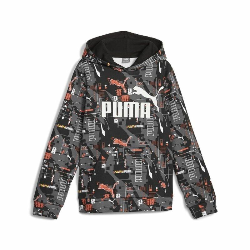 Puma|Polar com Capuz Criança Puma Ess+ Futureverse Aop Preto Puma|Polar com Capuz Criança Puma Ess+ Futureverse Aop Preto
