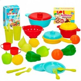Colorbaby|Conjunto de Alimentos de Brincar Colorbaby Equipamentos e utensílios de cozinha 31 Peças (6 Unidades)