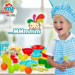 Colorbaby|Conjunto de Alimentos de Brincar Colorbaby Equipamentos e utensílios de cozinha 31 Peças (6 Unidades)