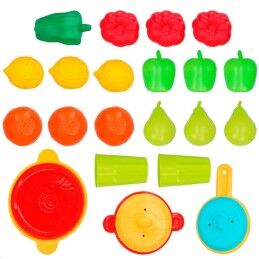 AquaSport|Conjunto de Alimentos de Brincar AquaSport Equipamentos e utensílios de cozinha 24 Peças (9 Unidades)