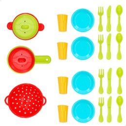 Colorbaby|Conjunto de Louça Infantil Colorbaby Brinquedo Escorredor 26 Peças (12 Unidades)
