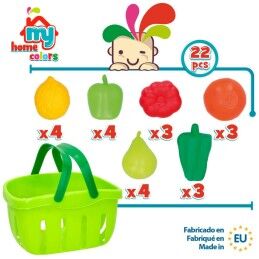 Colorbaby|Conjunto de Alimentos de Brincar Colorbaby 22 Peças (12 Unidades)