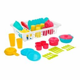 Colorbaby|Conjunto de Louça Infantil Colorbaby Brinquedo Escorredor 35 Peças (15 Unidades)