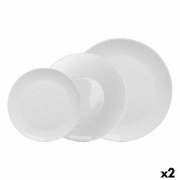 Ariane|Prato de Jantar Ariane Decor Castanho Cerâmica Ø 15 cm (24 Unidades)