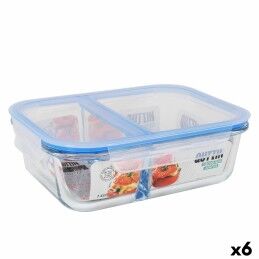 Quttin|Frasco Quttin Bamboo Vidro de Borosilicato Silicone 1,25 L 10,2 x 22,8 cm (12 Unidades) (9,5 x 21 cm)