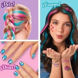 Cra-Z-Art|Conjunto de Beleza Cra-Z-Art 2 x 13 x 2 cm Infantil Unhas Cabelo Corpo Purpurina 4 Unidades