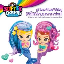 Cra-Z-Art|Jogo de Plasticina Cra-Z-Art Softee Dough Cabelo sirenas (4 Unidades)