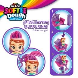 Cra-Z-Art|Jogo de Plasticina Cra-Z-Art Softee Dough Cabelo sirenas (4 Unidades)