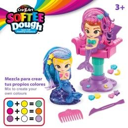 Cra-Z-Art|Jogo de Plasticina Cra-Z-Art Softee Dough Cabelo sirenas (4 Unidades)