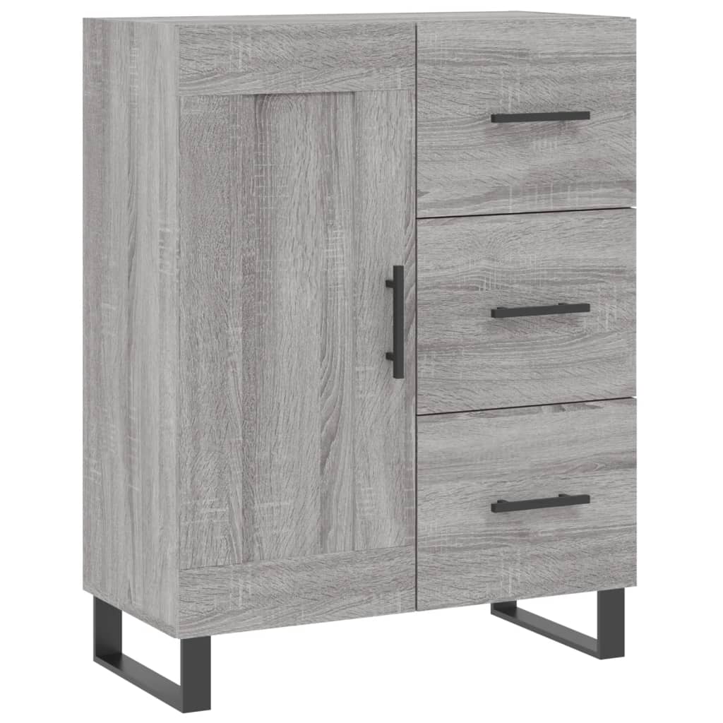 vidaXL Armário alto 69,5x34x180 cm derivados de madeira sonoma cinza