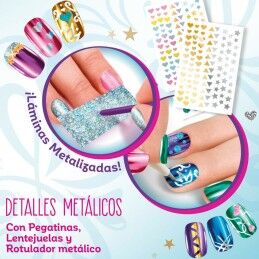 Cra-Z-Art|Conjunto de Beleza Cra-Z-Art 1,5 x 4,5 x 1,5 cm Infantil metálico Arco-íris Unhas 4 Unidades