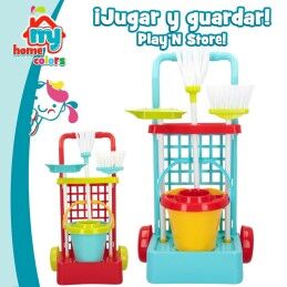 Colorbaby|Carrinho de Limpeza com Acessórios Colorbaby Brinquedo 5 Peças 30,5 x 55,5 x 19,5 cm (12 Unidades)