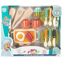 Colorbaby|Cozinha de Brincar Colorbaby My Home 17 Peças 19,5 x 3 x 11 cm