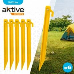 Aktive|Estacas para campismo Aktive 6 Peças (24 Unidades)