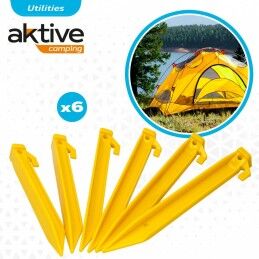 Aktive|Estacas para campismo Aktive 6 Peças (24 Unidades)