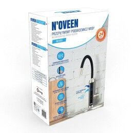 N'oveen|Chaleira N'oveen PODGRZEWACZ IWH955 Preto Prateado Aço inoxidável 3600 W 3000 W