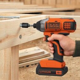 Black & Decker|Chave de fendas de impacto Black & Decker bdcim18d1a-qw 115 Nm