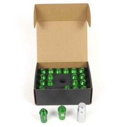 OMP|Set Porcas OMP 7075 40 mm M12 x 1,25 20 uds Verde