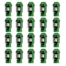 OMP|Set Porcas OMP 7075 40 mm M12 x 1,25 20 uds Verde