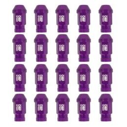 OMP|Set Porcas OMP 7075 M12 x 1,25 40 mm 20 uds Violeta