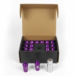 OMP|Set Porcas OMP 7075 M12 x 1,25 40 mm 20 uds Violeta