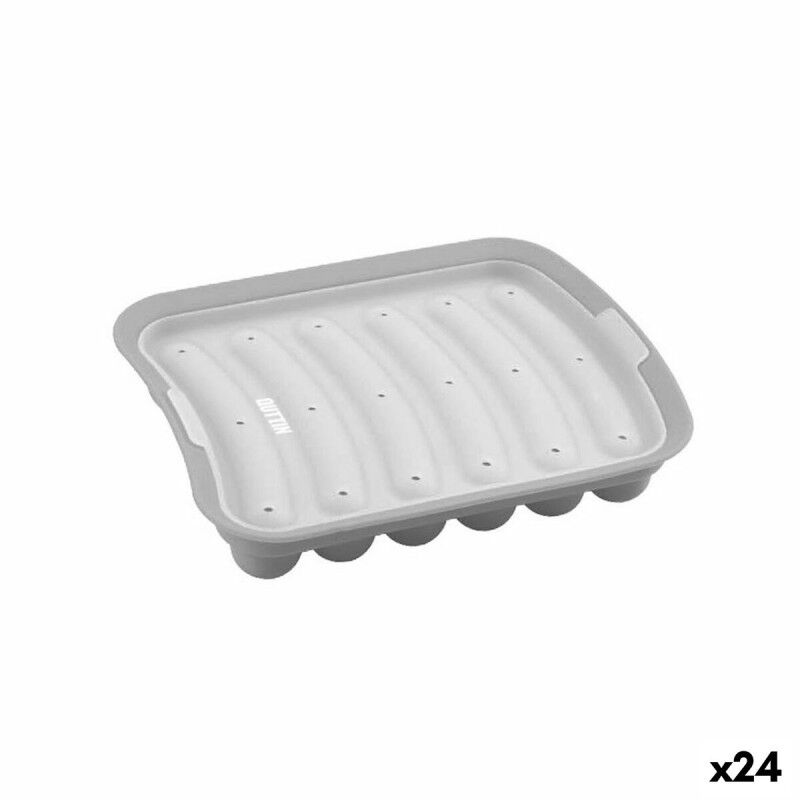 Quttin|Molde de salsicha Quttin Microondas Silicone 17 X 18 cm (24 Unidades) Quttin|Molde de salsicha Quttin Microondas Silicone 17 X 18 cm (24 Unidades)
