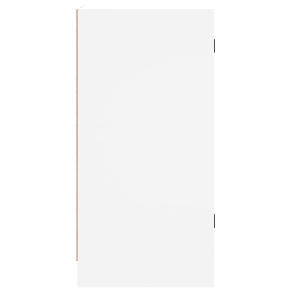 vidaXL Armário de apoio c/ portas de vidro 35x37x75,5 cm branco