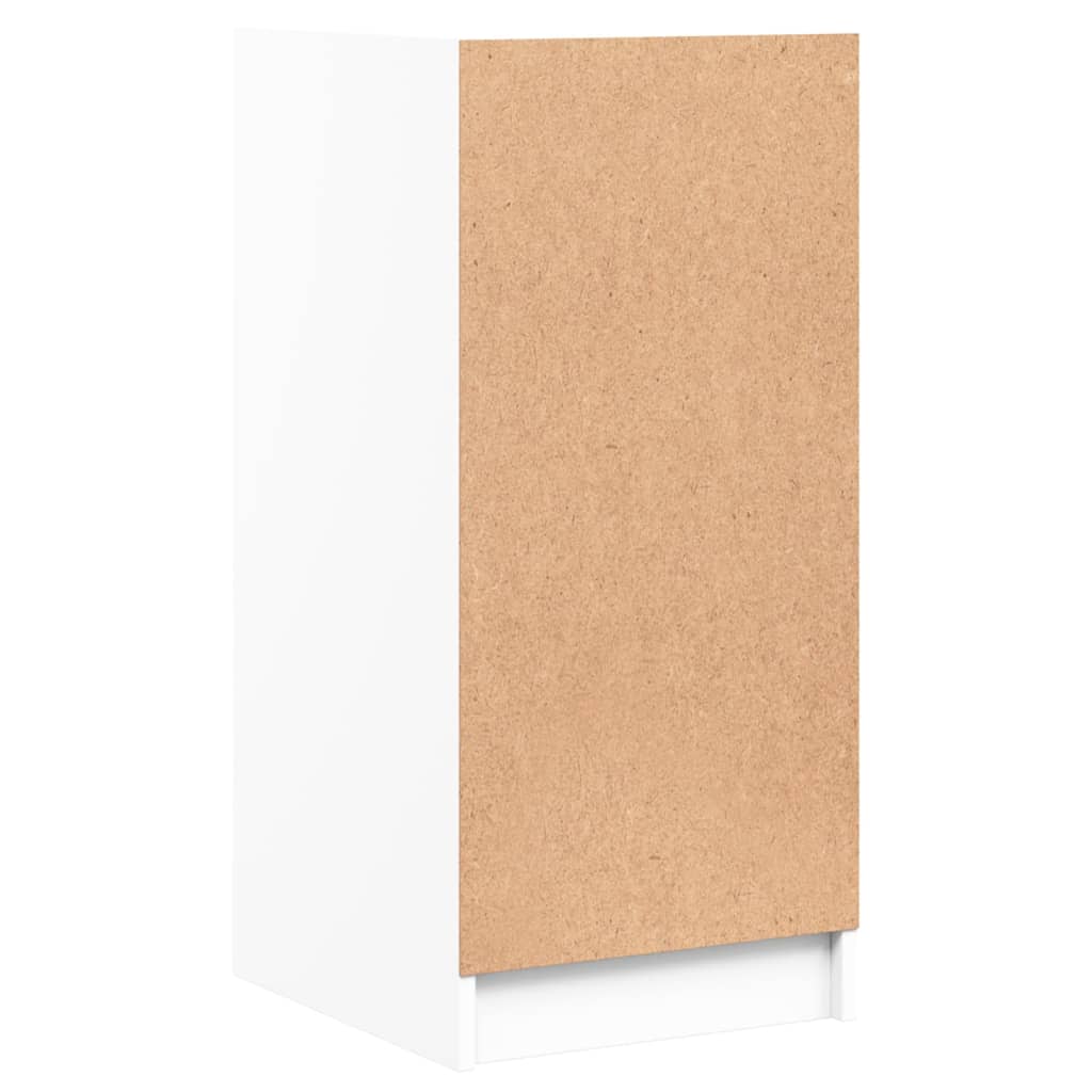 vidaXL Armário de apoio c/ portas de vidro 35x37x75,5 cm branco