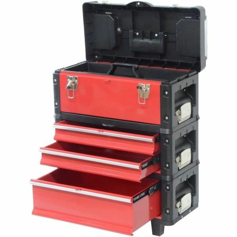 Defpro|Carro de ferramentas Defpro Modular Empilhável 3 Peças Defpro|Carro de ferramentas Defpro Modular Empilhável 3 Peças