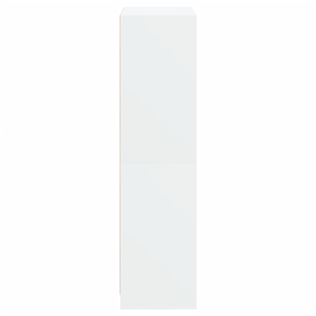 vidaXL Armário alto c/ portas 68x37x142 cm derivados de madeira branco