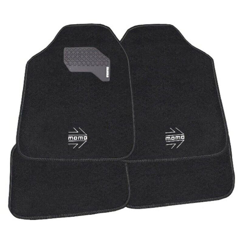 MOMO|Conjunto de Tapetes de Carro MOMO MOMLCM015BW Branco/Preto 4 uds