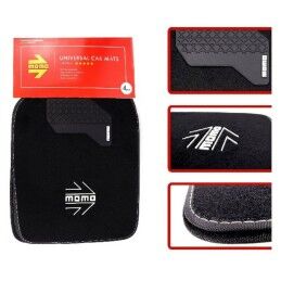 MOMO|Conjunto de Tapetes de Carro MOMO MOMLCM015BW Branco/Preto 4 uds